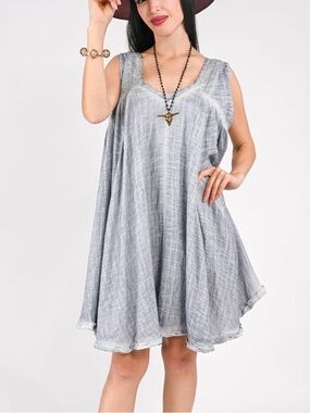Flowy blue Gauze Swing romper